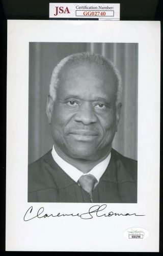 Justice Clarence Thomas Jsa Signed Photo Autograph