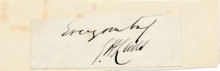 Joseph Horace Lewis - (general Of Confederate States) Clipped Signature