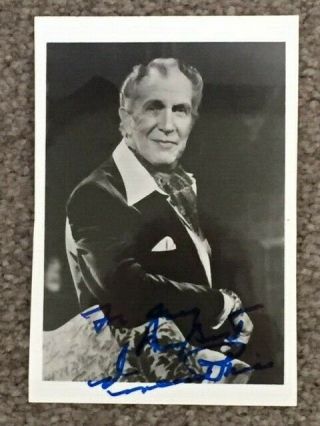 Vincent Price Signed Photo,  American Horror Film,  Stage,  Tv Actor