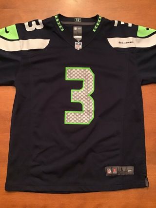 Russell Wilson Seattle Seahawks 3 Boys Large Jersey Nfl Bowl Printed