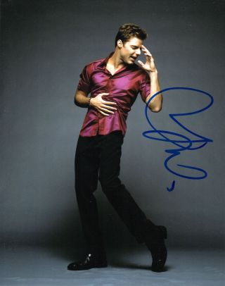 Ricky Martin Signed 8x10 Photo