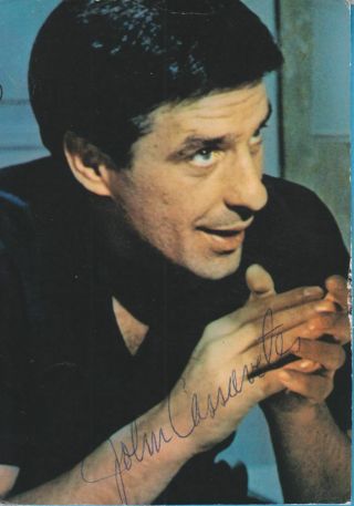 John Cassavetes In Person Signed Photo 4,  3x6,  2 Inch,  11x16 Cm
