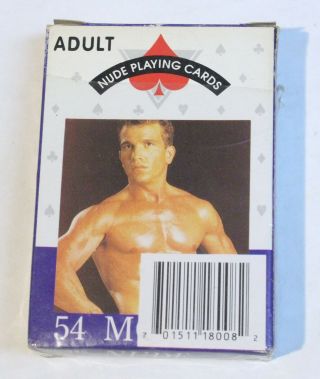 Vintage Nude Male 54 Models Playing Card Deck Regular Size Open Pack Ex