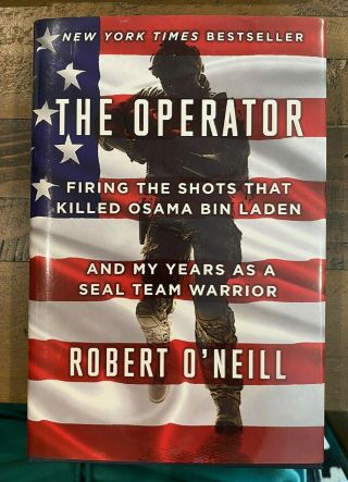 Robert O ' Neill Signed Autographed The Operator Book Bin Laden JSA Certificate 3