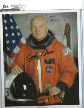 John Glenn Usa Nasa Astronaut Senator Autographed 8x10 Photo Jsa