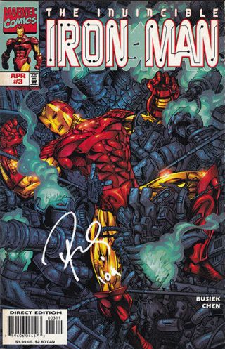 Robert Downey Jr.  Signed Autograph The Invincible Iron Man 3 Comic Book w/COA 3