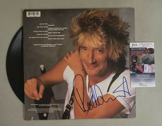 Rod Stewart Signed Autograph Auto " Out Of Order " Album Vinyl Lp Jsa