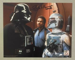Billy Dee Williams Signed 8x10 Star Wars Photo Beckett Bas Loa Lando Calrissian