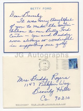 Betty Ford - Als To Beverly Rogers Wife Of Actor Charles “buddy” Rogers