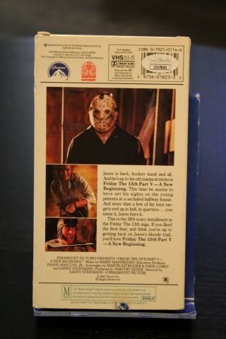Friday the 13th Part V Beginning VHS Tape - Triple Cast Signed JSA Certified 2