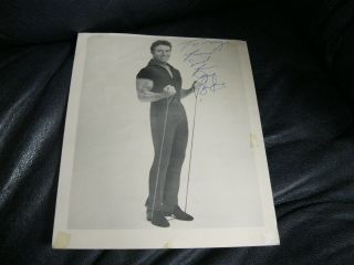 Jack Lalanne Autographed 8 1/2x11 Photo Beckett Pre Certified