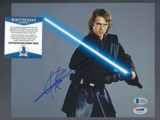 Hayden Christensen Signed 8 " X 10 " Photo Beckett Authenticated Star Wars