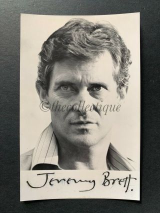 Jeremy Brett Sherlock Holmes Actor Signed Autograph Photograph/card