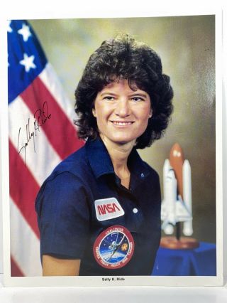 American Astronaut Sally K.  Ride Signed Photography The First Woman Astronaut