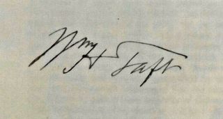 William H.  Taft - Signature
