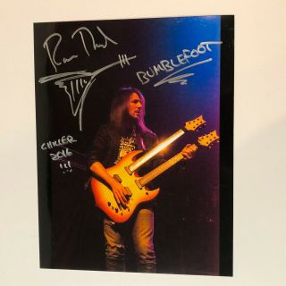 Ron " Bumblefoot " Thal Hand Signed 11x14 Photo Autographed