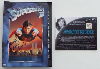 Signed In Person Margot Kidder " Lois Lane " Superman Ii Dvd With