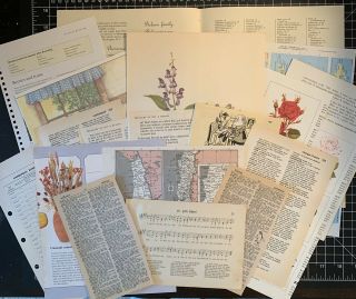 Large Variety Of Vintage Book Pages For Junk Journals & Vintage Inspired Art