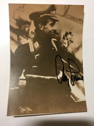 Ww2 German Ace Pilot Adolf Galland Signed Photo Luftwaffe