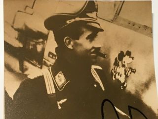 WW2 German Ace Pilot Adolf Galland Signed Photo Luftwaffe 2