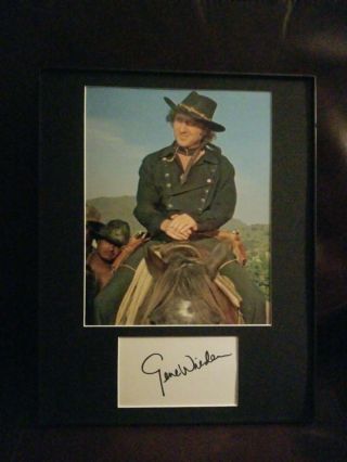 Blazing Saddles Star Gene Wilder Signed Autographed Framed Matted Photo Auto