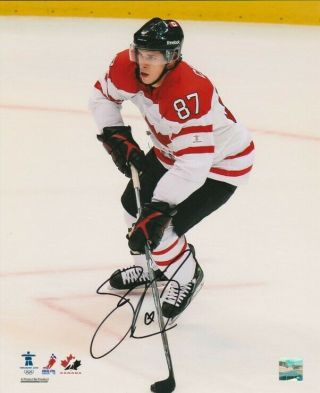 Sidney Crosby Signed Team Canada 2010 Olympics 8x10 Photo Pittsburgh Penguns