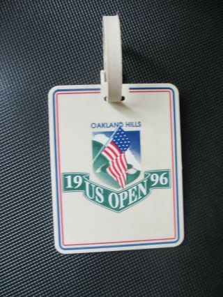 1996 The Us Open Golf Championship Oakland Hills Country Club Bag Tag