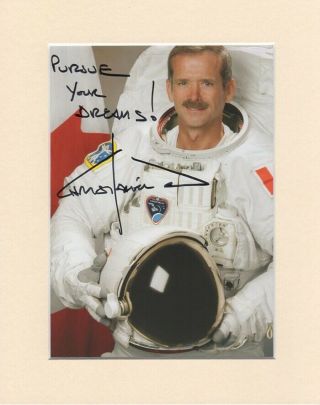 Chris Hadfield Iss Nasa Astronaut Signed Mounted 10x8 Autograph Photo
