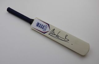 Allan Lamb Signed Mini Cricket Bat England Autograph Memorabilia