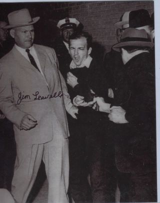 James Leavelle Signed Photo Autographed Jfk Jack Ruby Lee Harvey Oswald