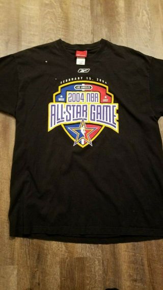 Vintage 2004 Nba Basketball All Star Game T - Shirt Mens Lrg