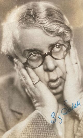 Autographed Photo S Z Sakall Actor (casablanca) 3 1/2” X 5 1/2” Circa 1930 - 40s