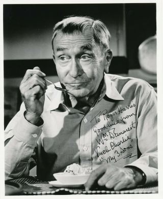 William Demarest - Terrific Glossy Signed Photograph