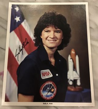 American Astronaut Sally K.  Ride Signed Photography The First Woman Astronaut