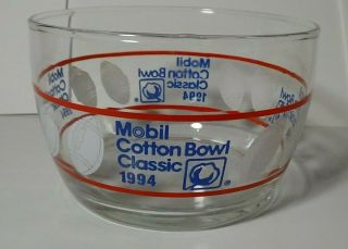 Mobil Cotton Bowl Classic 1994 Glass Dish Ncaa Football Notre Dame Texas A&m