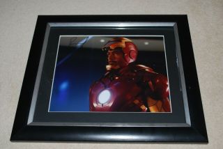 Framed Robert Downey Jr Actor Hand Signed Autograph 10x8 " Photograph