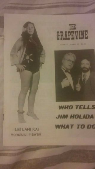 Wrestling Program 1983 Wwf Rhodes Mulligan Ladies Windham Nwa Lei Lani Kai Nwa