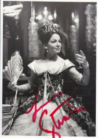 Autographed Photo Of Opera Singer Teresa Stratas Soprano In La Traviata