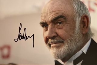 Sean Connery Autographed 12 X8 Inch Photograph