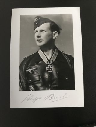 Luftwaffe Knights Cross Ace Signed