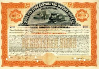 York Central And Hudson River Railroad Company Issued To J.  P.  Morgan & Co.  -