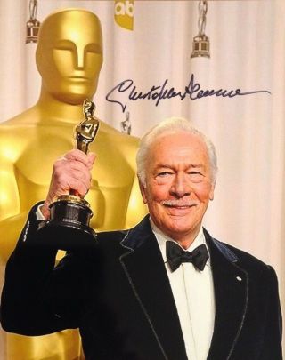 Christopher Plummer Autograph Signed 8x10 " Photo Acting Legend Sound Of Music