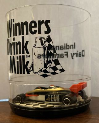 Winners Drink Milk Indiana Dairy Farmers Indycar Indy 500 Plastic Car In Bottom