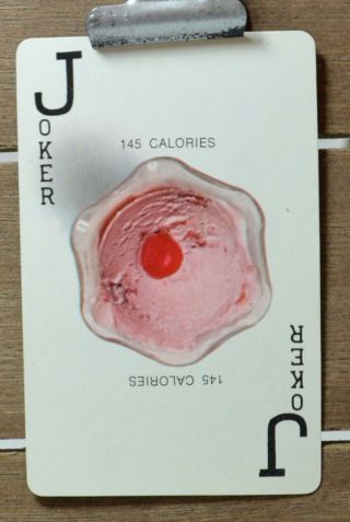 Joker Single Swap Vintage Playing Card Ice Cream Scoop Dish Reversible