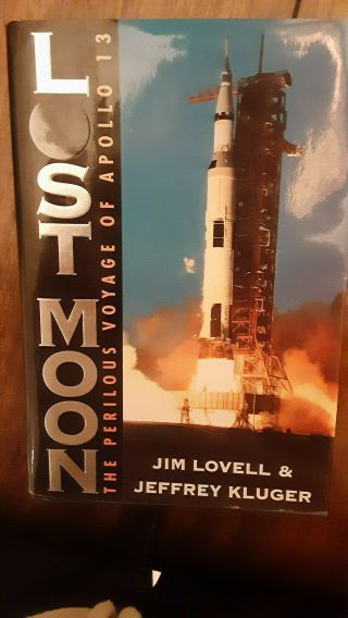 James Lovell Apollo 13 Nasa Astronaut Signed Auto Lost Moon Book