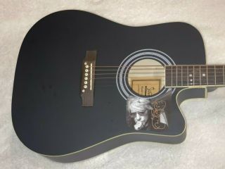 Jon Bon Jovi Autographed 2020 Signed Unique 1/1 Acoustic Graphics F/s Guitar Wow