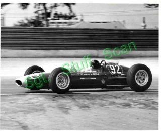 1963 Usac Indy Car Racing Vintage Photo 8 " X 10 " Jim Clark Lotus / Ford Race Car