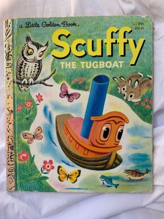 Scuffy The Tugboat,  A Little Golden Book,  1982 (vintage; Children 