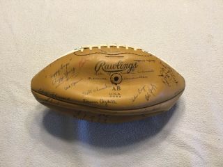 Vintage 1970’s Rawlings Autograph Model Football Signed