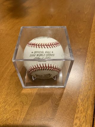 Official Baseball 2000 World Series Rawlings Yankees Mets “bud” Selig
